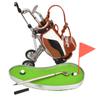 Dual-Purpose Golf Pen Holder With 3-Piece Pen Set, Office Desk Decor, Cake Topper, Birthday Gifts for Golfers, Fans, Women, Men, Dad view 4