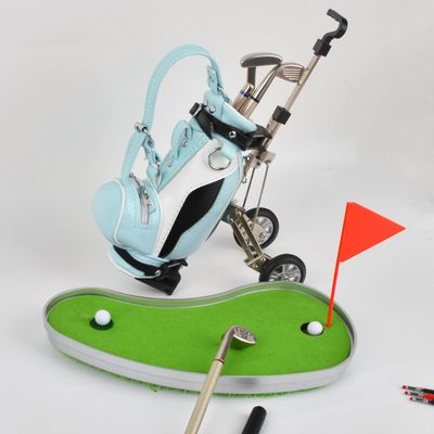 Dual-Purpose Golf Gift Golf Pen Holder with 3 Pieces Golf Pen Set,Office Desk Decor, Golf Cake Topper Golf Birthday Gifts for Golfer Golf Fans Souvenir Women Men