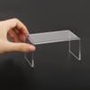 Miniature Desk Dollhouse Furniture Tea Coffee Table 1:12 Scale Miniature Clear Acrylic Table Modern Waterfall Minimalist Style Accessories Mini Rectangle Transparent Ornament Decor Life Scene view 1