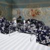 Miniature Desk Dollhouse Furniture Tea Coffee Table 1:12 Scale Miniature Clear Acrylic Table Modern Waterfall Minimalist Style Accessories Mini Rectangle Transparent Ornament Decor Life Scene view 3