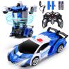 Dolanus Remote Control Car - Transform Robot RC Cars Contains All Batteries: One-Button Deformation and 360 Degree Rotating Drifting, Present Christmas Birthday Gift for Boys/Girls view 1