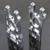 GTBRacing CNC Aluminum 1/5 RC Car LOSI 5ive T Left Right Centre Diff Differential Brace Mount 5T Upgrade Parts (Silver) view 1