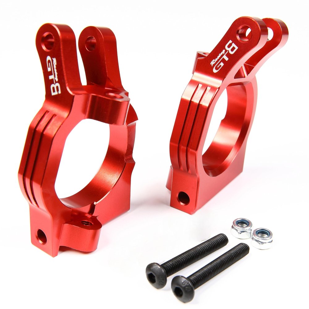 GTBRacing CNC Aluminum C-Hub Steering C Hub Seat Universal for 1/5 RC Car LOSI DBXL DBXL-E V1.0/2.0 MTXL Upgrade Parts (Red)