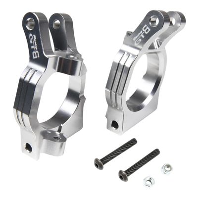 GTBRacing CNC Aluminum C-Hub Steering C Hub Seat Universal for 1/5 RC Car LOSI DBXL DBXL-E V1.0/2.0 MTXL Upgrade Parts (Silver)