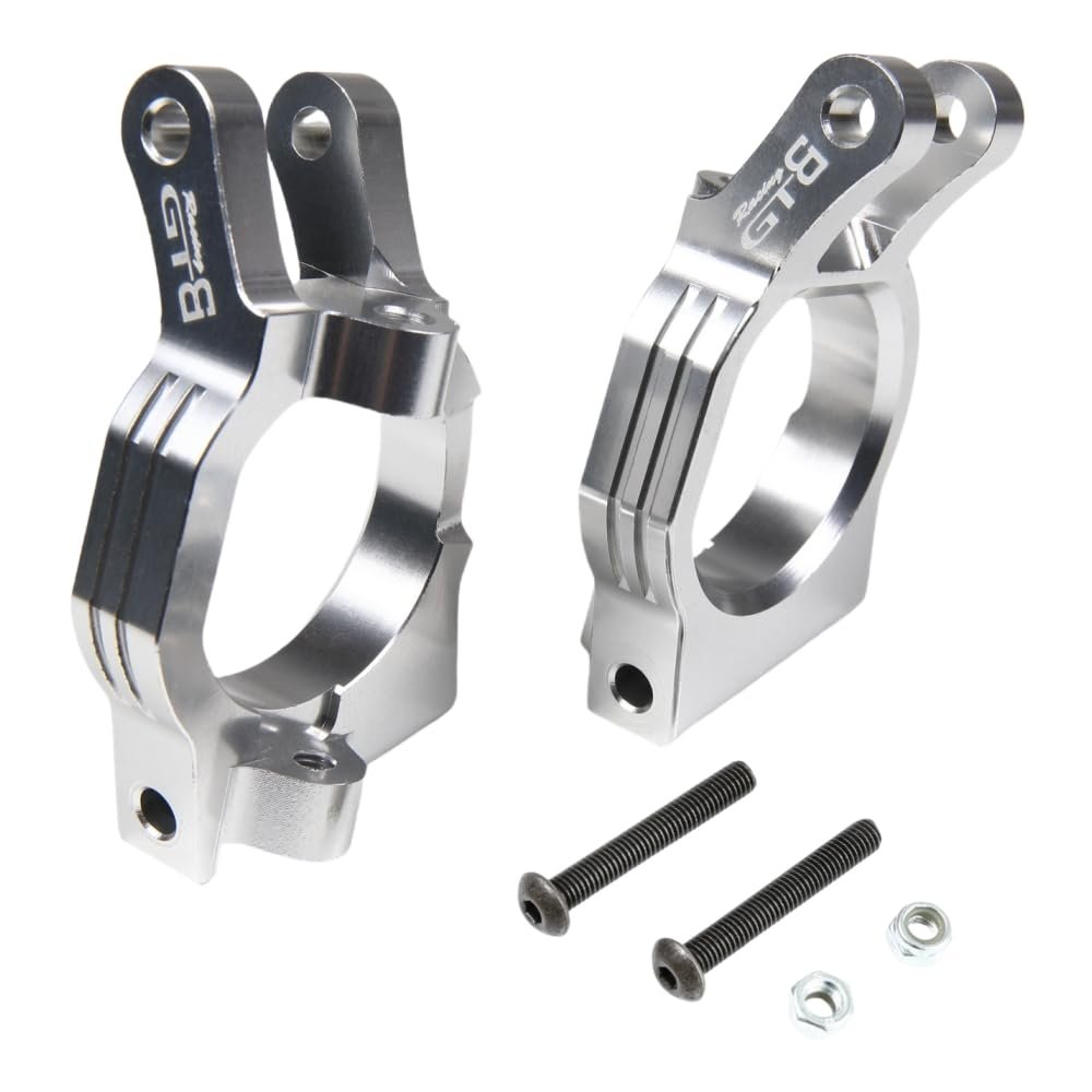 GTBRacing CNC Aluminum C-Hub Steering C Hub Seat Universal for 1/5 RC Car LOSI DBXL DBXL-E V1.0/2.0 MTXL Upgrade Parts (Silver)