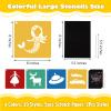 20 PCS Sturdy Stencils for Kids, 8 Inch Kids Stencils with 5 Pcs Scratch Paper for Painting to Imaginative Children's Stories, Learning Tools for Toddlers and Preschooler view 2