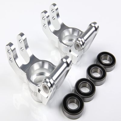 GTBracing CNC Aluminum Rear Wheel Hub Carrier for LOSI DBXL, DBXL-E /2.0, MTXL RC Car 1/5 Upgrade Parts (Silver)
