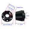 AMOGOT 4Pcs RC Metal 12mm Hex Wheel Hubs Adapters for 1.9/2.2inch Beadlock Wheel Rim Axial Scx10 Trx4 Wraith Gen7 Gen8 D90 CC01 1/10 RC Crawler (15mm) view 2