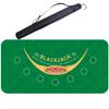 Alabohuke Poker Mat, Poker Table Top 70x35.4 Inch Blackjack Non-Slip Rubber Poker Table Mat, Poker Game Blackjack Professional Casino Table Layout, Suitable for Parties, Home Entertainment, Green view 1
