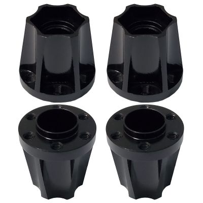 AMOGOT 4Pcs RC Metal 12mm Hex Wheel Hubs Adapters for 1.9/2.2inch Beadlock Wheel Rim Axial Scx10 Trx4 Wraith Gen7 Gen8 D90 CC01 1/10 RC Crawler (22mm)