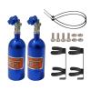 AMOGOT 2Pcs RC Simulation Decoration NOS Nitrogen Bottle for 1/10 RC TRX4 Axial SCX10 90046 Redcat GEN7 gen8 D90 TF2 Tamiya CC01 HSP Rock Crawler (Blue) view 1