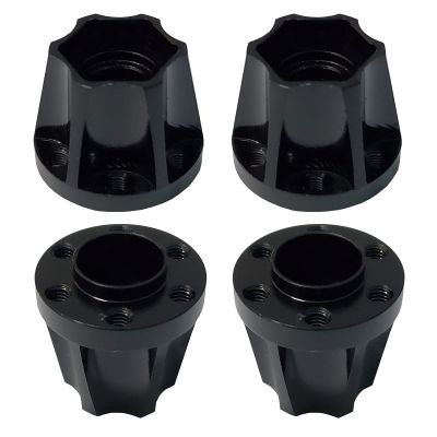 AMOGOT 4Pcs RC Metal 12mm Hex Wheel Hubs Adapters for 1.9/2.2inch Beadlock Wheel Rim Axial Scx10 Trx4 Wraith Gen7 Gen8 D90 CC01 1/10 RC Crawler (18mm)