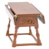 Melody Jane Dolls Houses Dollhouse Wooden Tudor Drop Leaf Table Miniature JBM Walnut Dining Furniture view 2