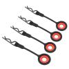 SPYMINNPOO RC Body Clips Pins, 4PCS RC Body Clips Pins RC Car Shell Body Fixed Clips Retainer Silicone Metal Universal for 1/10 Model Car(Black) Model Toys view 1