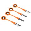 SPYMINNPOO RC Body Clips Pins, 4PCS RC Body Clips Pins RC Car Shell Body Fixed Clips Retainer Silicone Metal Universal for 1/10 Model Car(Orange) Model Toys view 1