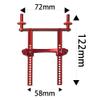 Vgoohobby Metal Front & Rear Body Mounts Shell Post Fixing Bracket Compatible with Traxxas TRX4 Defender 8215 1/10 RC Crawler Car Upgrade Part view 4