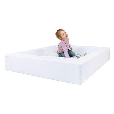 IGLU Soft Play Ball Pool Heaven for Toddlers 1-3 Foam Pit for Baby Activities Indoor and Outdoor Large Kids' Ball pits in White Color