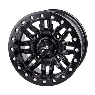 4/137 Tusk Nebo Beadlock Wheel 14x7 5.0 + 2.0 Matte Black for CAN-AM Maverick X3 X RC Turbo RR 64 Inch 2022-2024