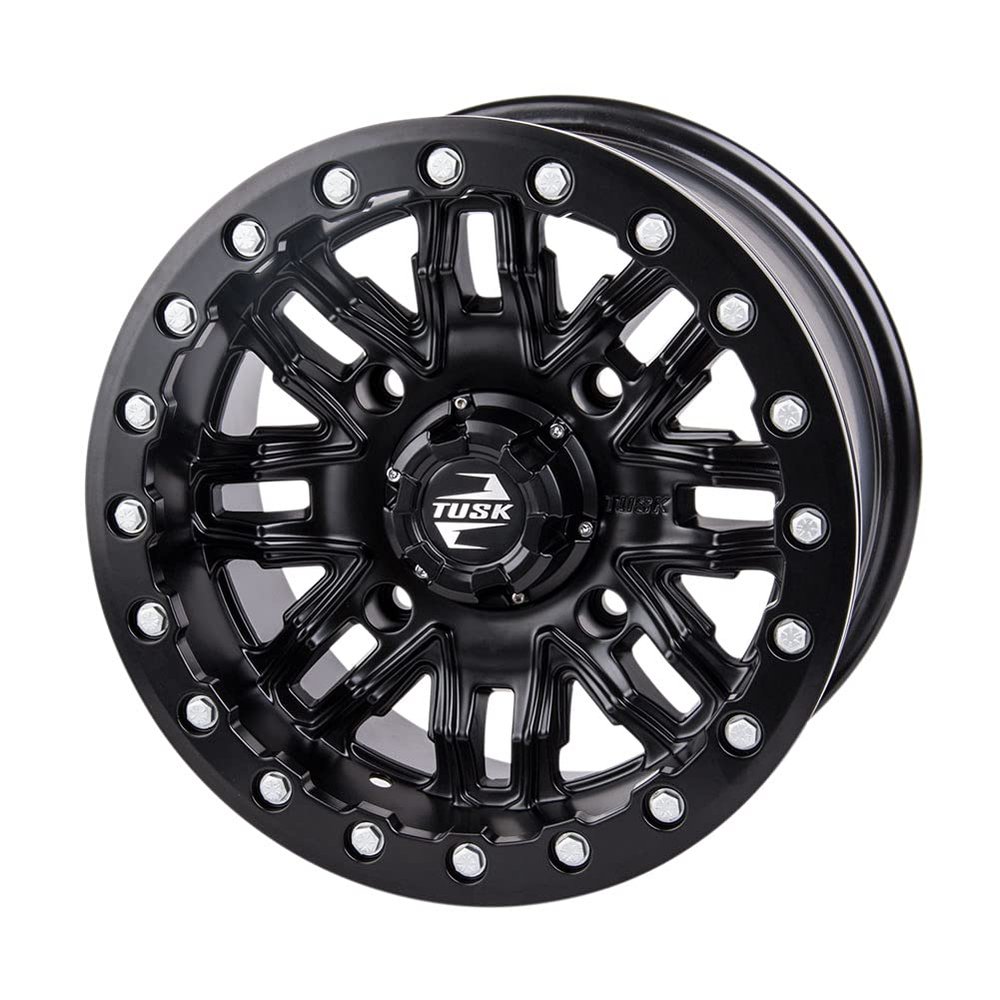 4/137 Tusk Nebo Beadlock Wheel 14x7 5.0 + 2.0 Matte Black for CAN-AM Maverick X3 X RC Turbo RR 64 Inch 2022-2024