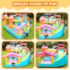 Doctor Dolphin Bounce House for Kids, Indoor Bouncy House, Inflatable Bouncy Castle, Kids Bounce House with Slide, Jump House Outdoor for Backyard Party view 2
