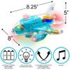 ArtCreativity Light-Up Transparent Airplane Toy for Toddlers 1-3, Fun Bump-and-Go Plane Toy for Kids 3-5, with Colorful Moving Gears, Music, and LED Effects - Perfect Airplane Gift for Boys and Girls view 3