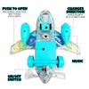 ArtCreativity Light-Up Transparent Airplane Toy for Toddlers 1-3, Fun Bump-and-Go Plane Toy for Kids 3-5, with Colorful Moving Gears, Music, and LED Effects - Perfect Airplane Gift for Boys and Girls view 4