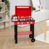 Teamson Kids Little Helper Backyard BBQ Grill Playset 25 Play Cooking Accessories, Pretend Play Kids Kitchen Preschool Playset, Red/Black view 3