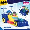 Toomies DC Comics Batman E73262 3 in 1 Vehicle Transforms into Mini Batmobile and Jet, Engine Popping Effect, Flywheel Drive Push Along, from 12 Months view 4
