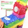 GIFTEXPRESS 16" Rainbow Donkey Pinata with Full-Size 33" Pinata Stick and Blindfold- Mexican Theme Party Decoration for Birthdays, Fiestas & Cinco de Mayo - 16 x 13 x 4.5 Inch Kids Party Favors view 4