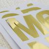 BAZIC Products Alphabet Numbers Stickers Gold Metallic Colors, 2" A to Z 0 to 9 Self-Adhesive Large Sticker for Labeling DIY Cards (72/Pack), 144-Packs view 3