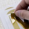BAZIC Products Alphabet Numbers Stickers Gold Metallic Colors, 2" A to Z 0 to 9 Self-Adhesive Large Sticker for Labeling DIY Cards (72/Pack), 144-Packs view 4