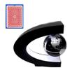 OMURA Games | C Shape Magnetic Levitation Floating Globe | Bonus: 1 Deck of Playing Card view 4