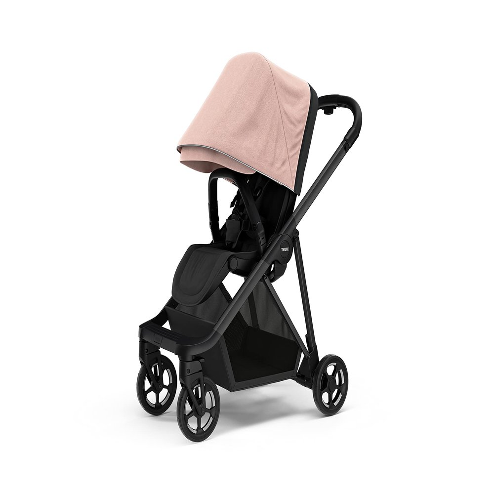 Thule Shine Baby Stroller, Full-Size Stroller Features, Compact and Lightweight Design, Reversible seat, Spacious Storage Basket, Adjustable Leg Rest, Easy one-Hand fold