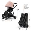 Thule Shine Baby Stroller, Full-Size Stroller Features, Compact and Lightweight Design, Reversible seat, Spacious Storage Basket, Adjustable Leg Rest, Easy one-Hand fold view 3