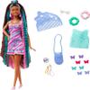 Barbie Totally Hair Doll, Butterfly-Themed with 8.5-inch Fantasy Hair & 15 Styling Accessories (8 with Color-Change Feature) view 1