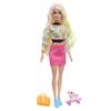 Barbie Toys, Color Reveal Doll, Totally Neon Fashions with Yellow-Streaked Platinum Hair & 25 Surprises Including Color Change view 2