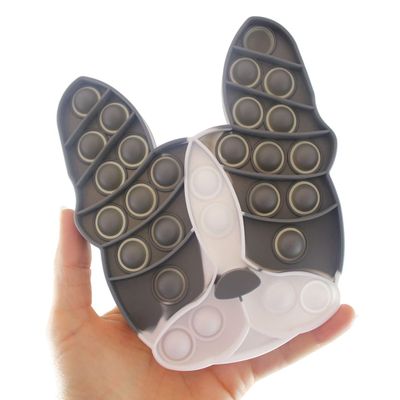 1 Random Dog Breed Bubble Pop Fidget Toy - Silicone Push Poke Wrap Fidget Toy - Press Bubbles to Pop The Bubbles - Bubble Popper Sensory Stress Toy Doggy Puppy Pooch (1 Random Dog Breed)