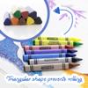BAZIC Products Crayons Jumbo Triangle 8 Color, s Coloring Crayon Set, Non Toxic Drawing Crayons for School Art, Gift for Kids, 72-Packs view 3