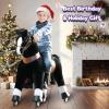 PonyCycle Large Riding Horses for Big Kids Classic Model U (with Brake/ 42.5" Height/Size 5 for Age 7-12) Riding Pony Cycle U5 Mechanical Horse Black Ux526 view 2
