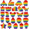 24 Packs Fidget Toys Bulk Gifts for Kids Adults , Classroom Boys Girls Sensory Bubble Set Carnival Pinata Prizes Bag, Desk Toy Party Favors Kit Game Ideas Gift Cute Animal view 1