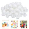 FunsLane 50 Pcs Easter Eggs White Blank Plastic Eggs, Paintable DIY Creative Decoration Eggs for Party Favors, Artificial Fake Eggs for Easter Hunts Basket Fillers Easter Gift (Easter Eggs) view 1