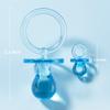 24 Baby Shower Pacifiers Necklace for Boy, 30 Mini Acrylic Pacifiers Charm Party Favors Decorations (Blue) view 2