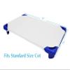American Baby Company 2 Pack 100% Natural Cotton Percale Cot Sheets for Daycare Standard Size 23" x 51" - Soft & Breathable Cot Sheets for Daycare and Preschool, White view 2