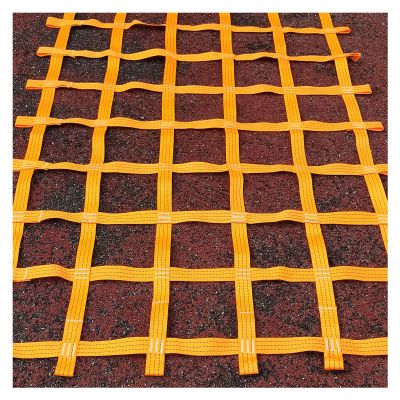 DREAMOSA Climbing Cargo Net,Obstacle Course Ninja Net Webbing Netting Indoor Jungle Gym Playground Accessories Net for Climbing Wall Training Equipment Swing Set Attachment,for Kids&Children,Orange