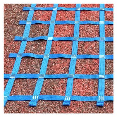 DREAMOSA Climbing Cargo Net,Outdoor Playground Ladder Netting Safety Obstacle Net for Kids Backyard Ninja Warrior Obstacle Course Jungle Gym Webbing Net Play Sets for Treehouse,for Backyard,Blue