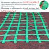 DREAMOSA Climbing Cargo Net,Outdoor Ninja Obstacle Net for Kids Backyard,Indoor Rope Ladder Playground Swing Set Treehouse Netting Webbing Climbing Heavy Duty Nets,Accessories for Slacklines,Green view 3