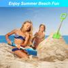 Dilabnba 16'' Kids Beach Shovels Sand Spades Toys Garden Tools, Wood Handle ABS Plastic Spade Rake Scoop for Digging Sandbox Gardening Snow Backyard Summer Outdoor Toy 3-Pack, Blue/Green/Red view 4