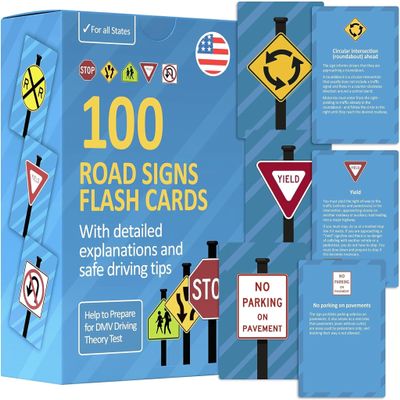 Road Signs Flash Cards - DMV Permit Test Flash Cards