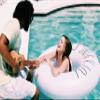 Coconut Float Rae Dunn x CocoNut Float 'Put a Ring On It' Ring Float - Adult Size Large 48 Inch Inflatable Raft & Durable Water Inner Tube - Stable Ride-On for Summer Parties & Swim Events view 3
