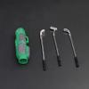 LAFEINA Mini Golf Clubs with Golf Bag Decoration Accessories for for 1/6 1/12 Dollhouse Toys 1:10 RC Crawler Car TRX4 SCX10 D90 D110 TF2 (Green) view 2